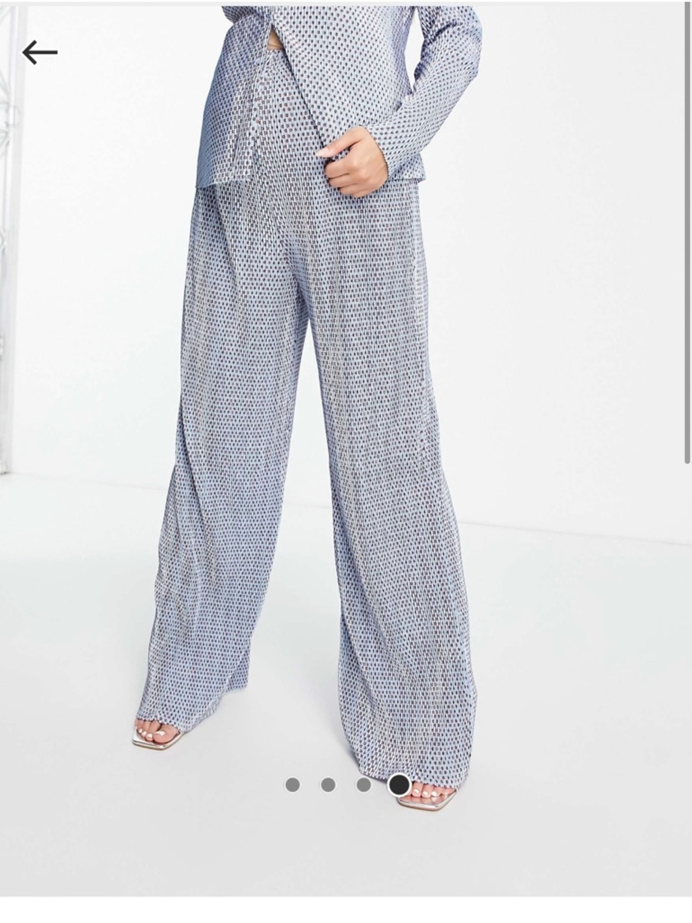 Maternity Wide Leg Printed Lounge Pants - Light Blue